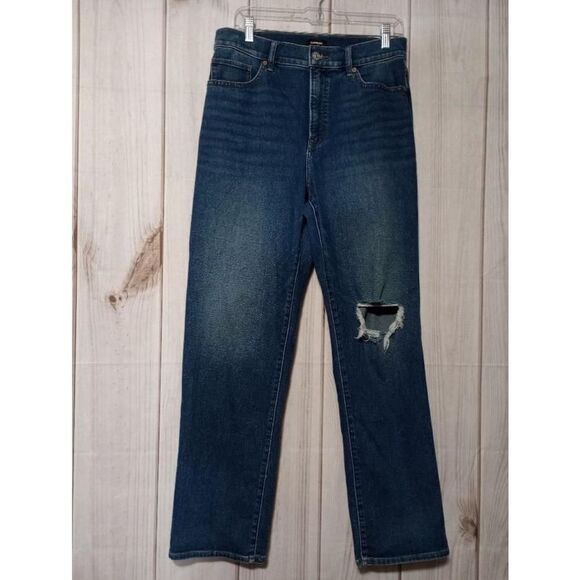 Express Jeans Ladies 10R‎ Blue Modern Straight High Rise - Picture 1 of 8